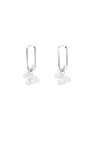 Earrings elongated with butterfly